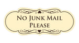 Signs ByLITA Designer No Junk Mail Please Sign
