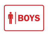 Signs ByLITA Classic Boys (male bathroom icon) Sign