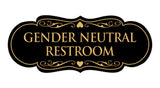 Signs ByLITA Designer Gender Neutral Restroom Sign