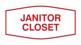Fancy Janitor Closet Sign