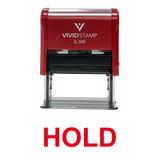 HOLD Self Inking Rubber Stamp