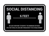 Classic Framed Social Distancing Sign