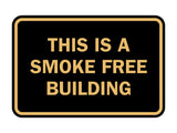 Signs ByLITA Classic Framed This is a Smoke Free Building Sign