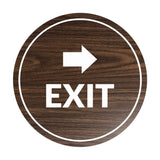 Signs ByLITA Circle Exit-Right Sign