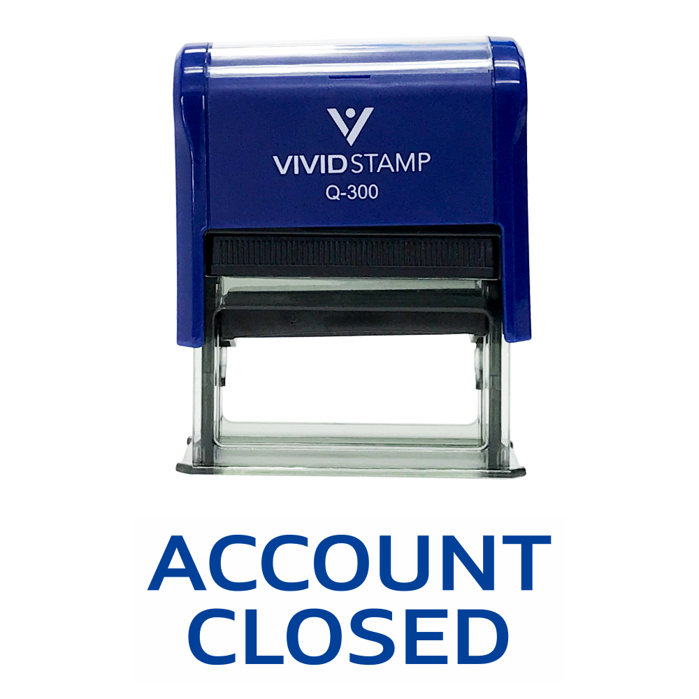 ACCOUNT CLOSED Self Inking Rubber Stamp