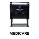 Medicare Self Inking Rubber Stamp