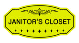 Victorian Janitor'S Closet Sign