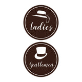 Signs ByLITA Circle Ladies and Gentlemen Sign Set