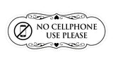 Signs ByLITA Designer No Cellphone Use please Sign