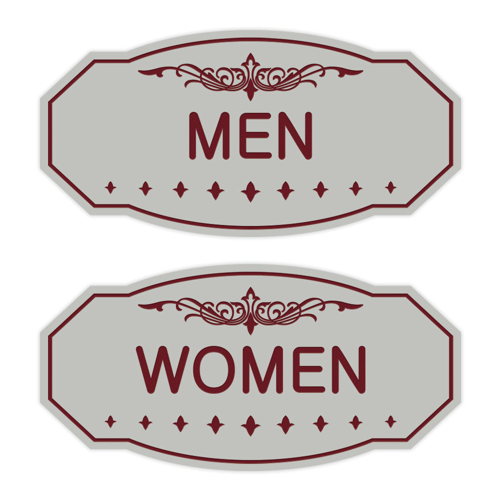 Victorian Men Women Sign Set