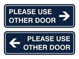 Signs ByLITA Standard Please Use Other Door Sign Set
