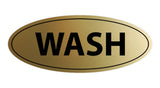 Oval Wash Sign