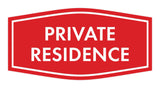 Fancy Private Residence Wall or Door Sign
