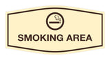 Signs ByLITA Fancy Smoking Area Sign