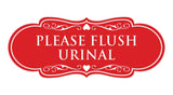 Designer Please Flush Urinal Wall or Door Sign