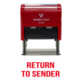 Red RETURN TO SENDER Classic Self Inking Rubber Stamp