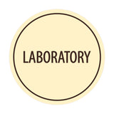 Signs ByLITA Circle Laboratory Sign