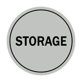 Lt Gray Signs ByLITA Circle Storage Sign