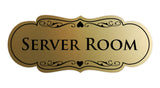Signs ByLITA Designer Server Room Sign