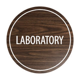 Signs ByLITA Circle Laboratory Sign