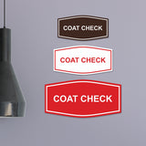 Signs ByLITA Fancy Coat Check Sign