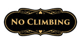 Signs ByLITA Designer No Climbing Sign