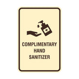 Portrait Round Complimentary Hand Sanitizer Sign