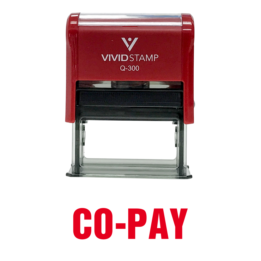 Co-Pay Self Inking Rubber Stamp