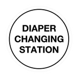 Signs ByLITA Circle Diaper Changing Station Sign