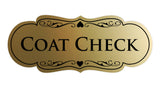 Signs ByLITA Designer Coat Check Sign