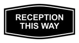 Signs ByLITA Fancy Reception This Way Sign