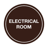 Signs ByLITA Circle Electrical Room Sign