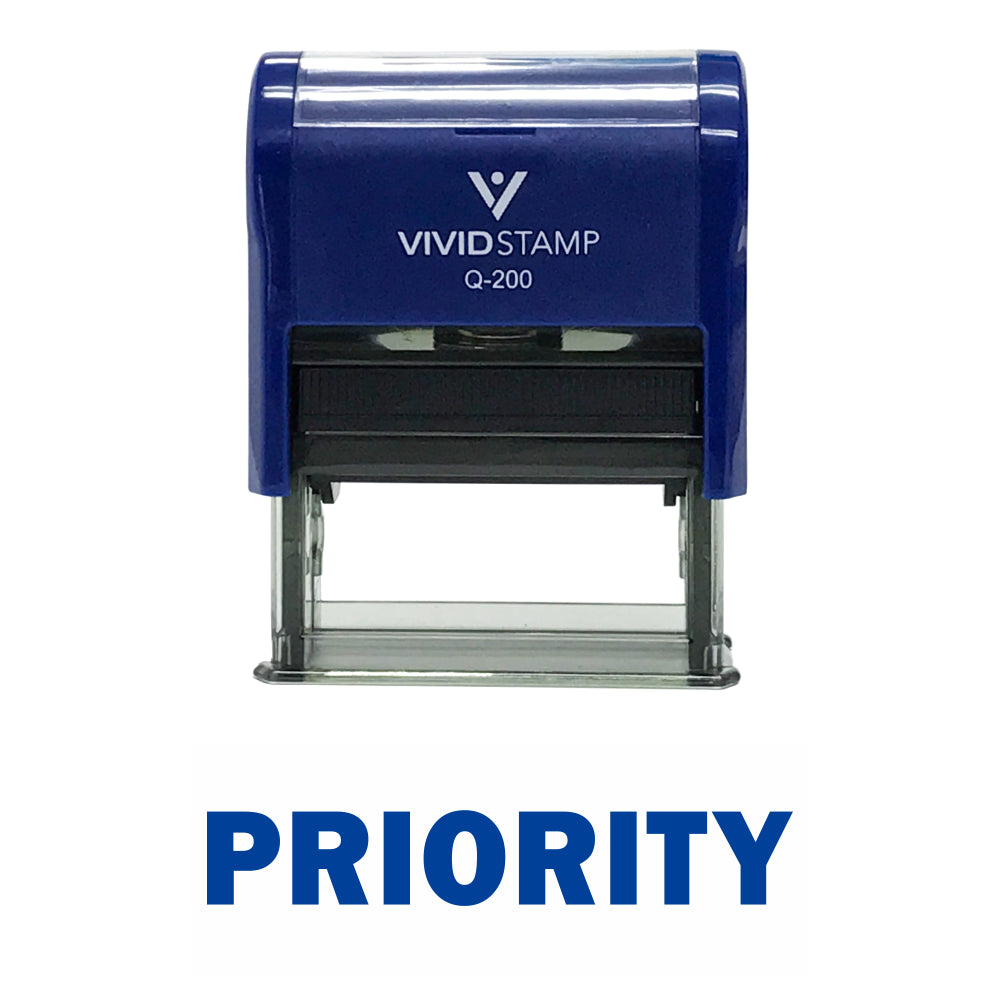 Priority Self Inking Rubber Stamp