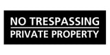 Signs ByLITA Basic No Trespassing Private Property Sign