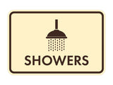 Classic Framed Showers Wall or Door Sign
