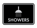 Classic Framed Showers Wall or Door Sign