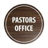 Signs ByLITA Circle Pastors Office Sign