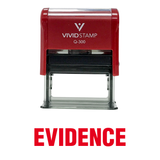 EVIDENCE Self Inking Rubber Stamp
