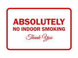 Signs ByLITA Classic Framed Absolutely No Indoor Smoking Thank You Sign