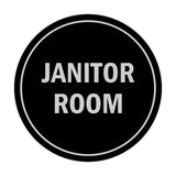 Signs ByLITA Circle Janitor Room Sign