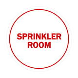 Signs ByLITA Circle Sprinkler Room Sign