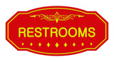 Victorian Restrooms Sign