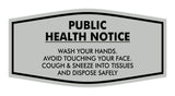 Fancy Public Health Notice Please Wash Your Hands Sign