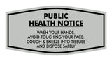 Fancy Public Health Notice Please Wash Your Hands Sign