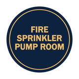 Signs ByLITA Circle Fire Sprinkler Pump Room Sign