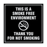 Signs ByLITA Square This is a Smoke Free Environment Thank you for not smoking Sign