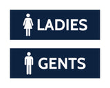 Signs ByLITA Basic Ladies and Gents Sign Set