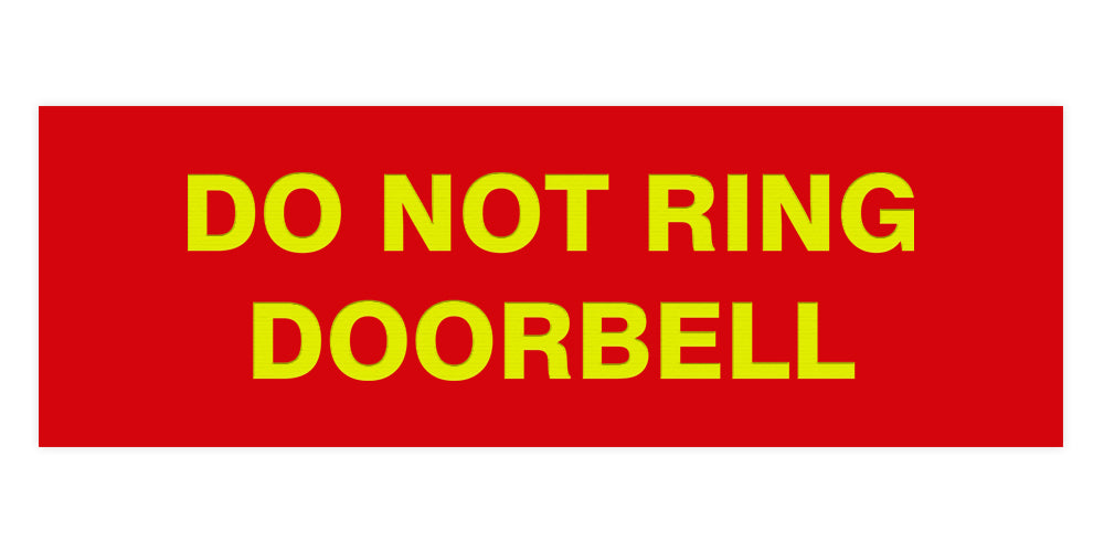 Signs ByLITA Basic Do Not Ring Doorbell Sign