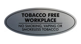Signs ByLITA Oval Tobacco Free Workplace No Smoking Sign