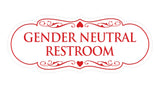 Signs ByLITA Designer Gender Neutral Restroom Sign